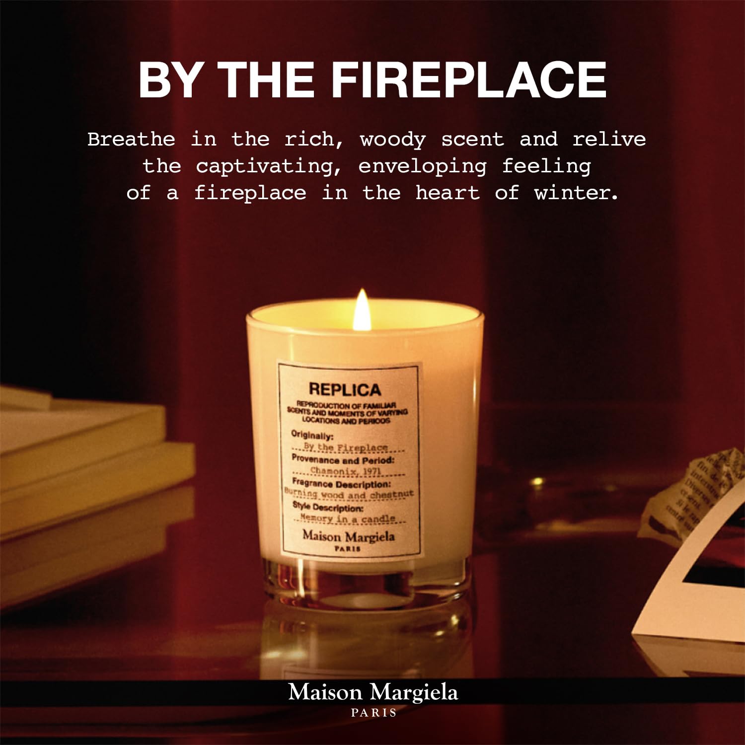 Maison Margiela Vela perfumada 'REPLICA' By The Fireplace 165 g